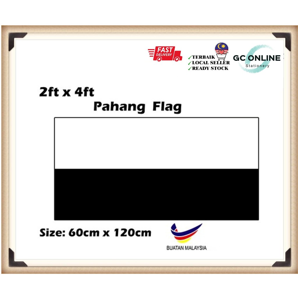 Pahang Flag Bendera Negeri Pahang 3 X6 90cmx180cm 2 X4 60cmx120cm Shopee Malaysia