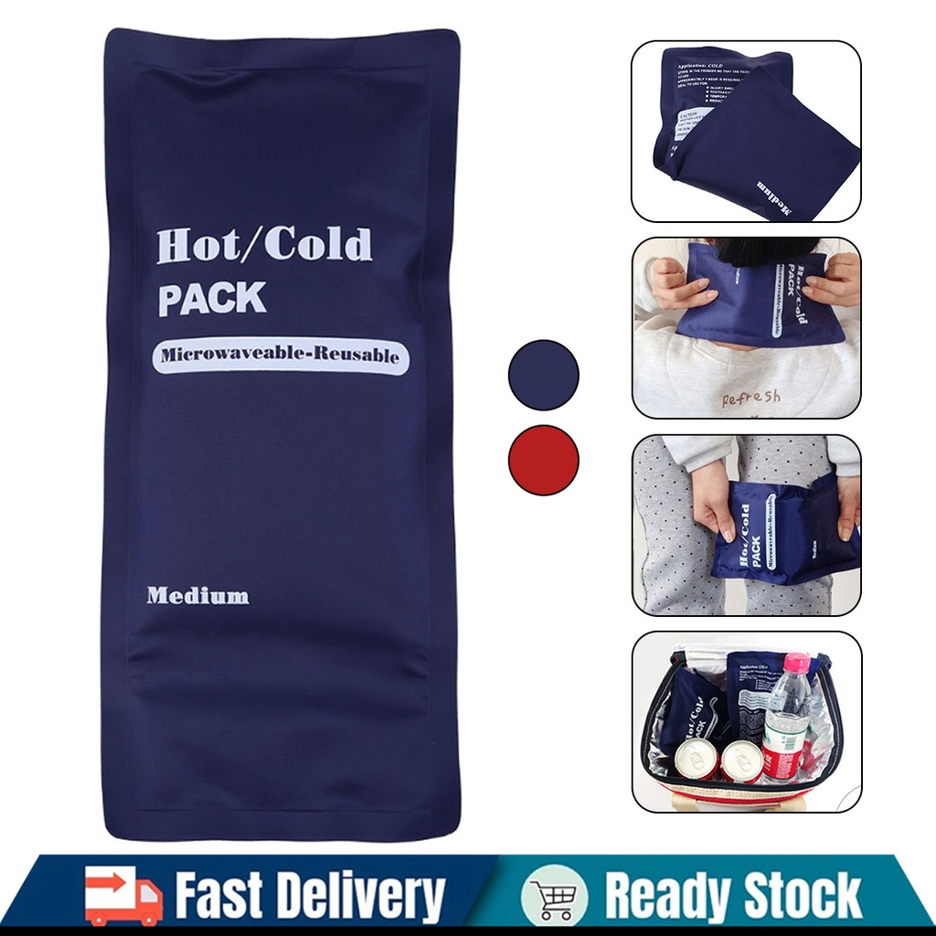 280g Soft Hot and Cold Gel Ice Pack Reusable Ice Cooling Heating Pads Emergency Pain Relief