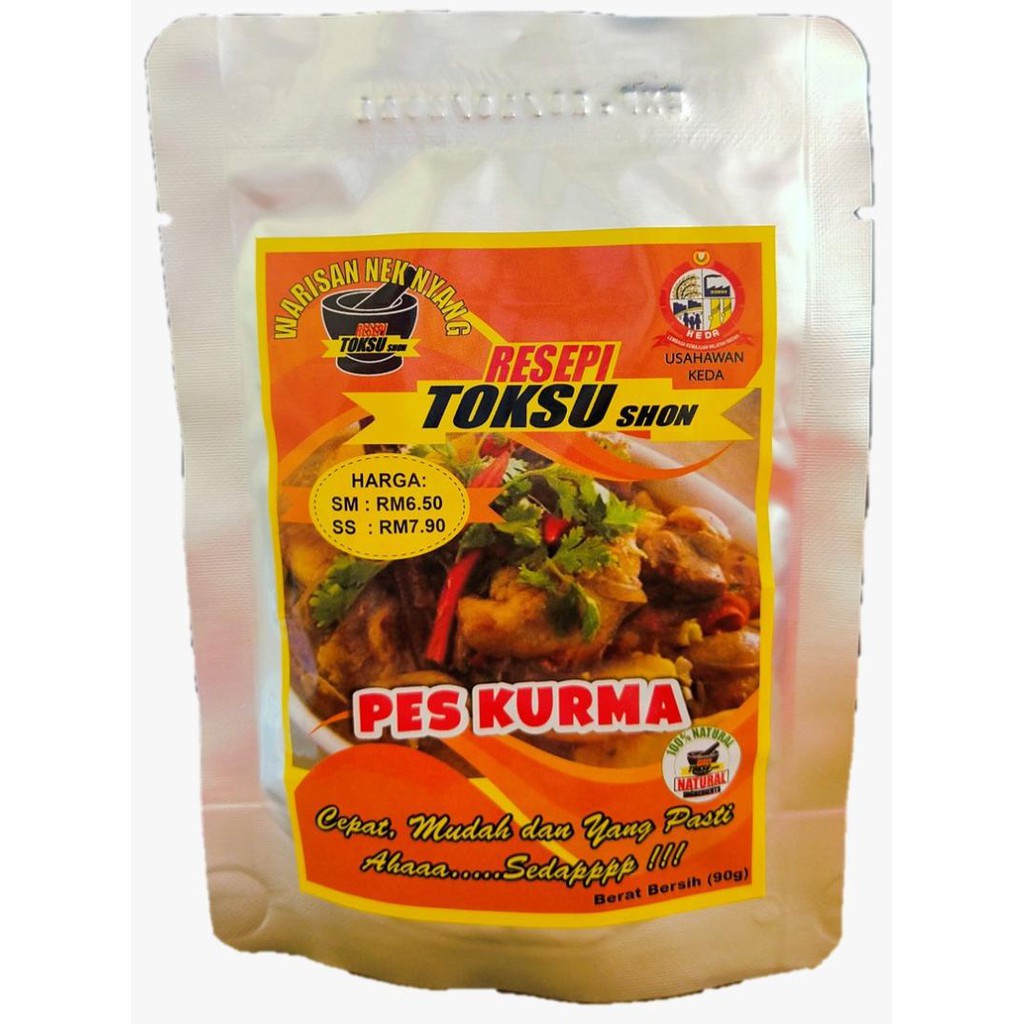 Pes Perencah Kurma Segera Resepi Tok Su 90gm Sedap Original Asli Tanpa Msg 100 Natural Halal Tanpa Pengawet Shopee Malaysia