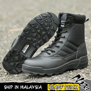 【Local Ready Stock】【NERO】Sparta Army Unisex Tactical Boots Swat Boots Combat Boots Kasut Operasi