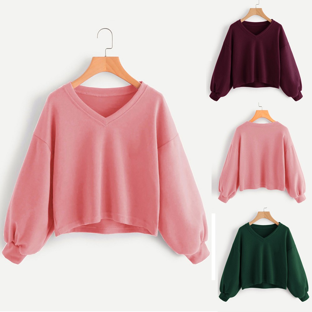 lantern sleeve sweatshirt