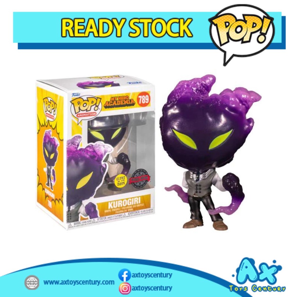 Funko Pop! Animation: My Hero Academia - Kurogiri #789 Special Edition GITD 100% Genuine