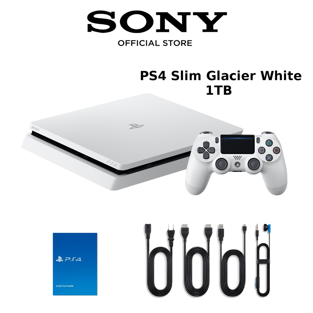 ps4 slim white console