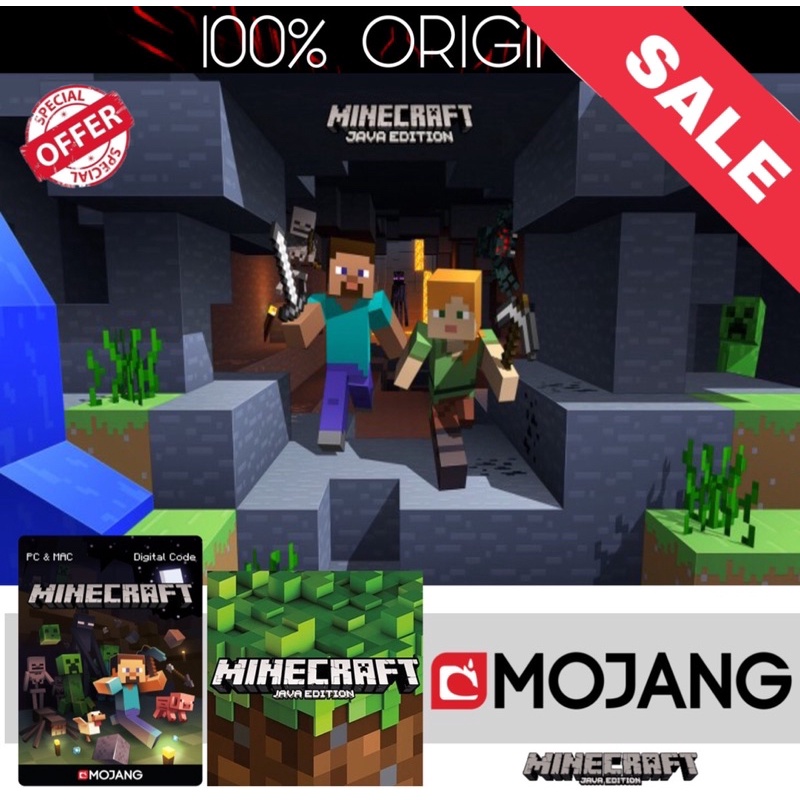 Minecraft Java Edition Mojang I Windows edition [ Original - Online ...