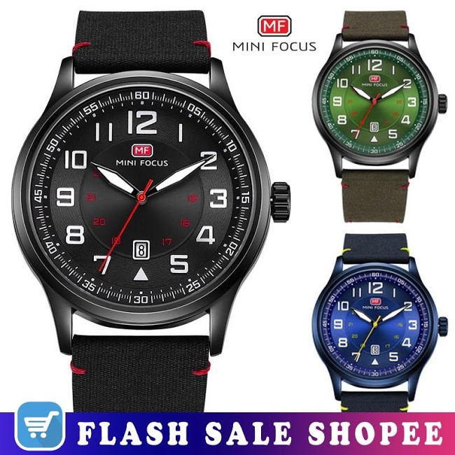Mf0166g Original Brand Luxury Quartz Men Watch Mini Focus Shopee Malaysia