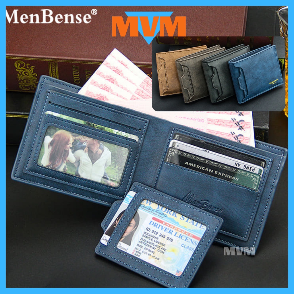 With Video [Malaysia Stock] ??Men's Leather Wallet Bi-Fold Halal Leather Men's Wallet