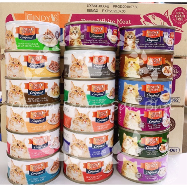 Cindy's recipe wet cat canned food 80g Shopee Malaysia