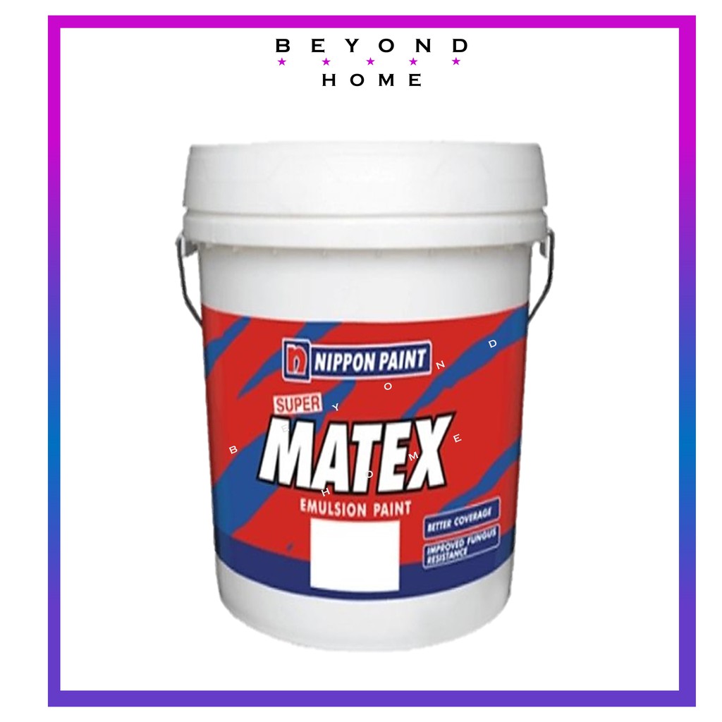 Nippon Liter Super Matex Emulsion Paint Interior Wall Matt Finish Paint Cat