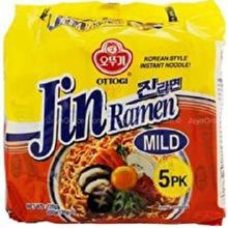Korea Jin Ramen Mild /Spicy 5x120g | Shopee Malaysia