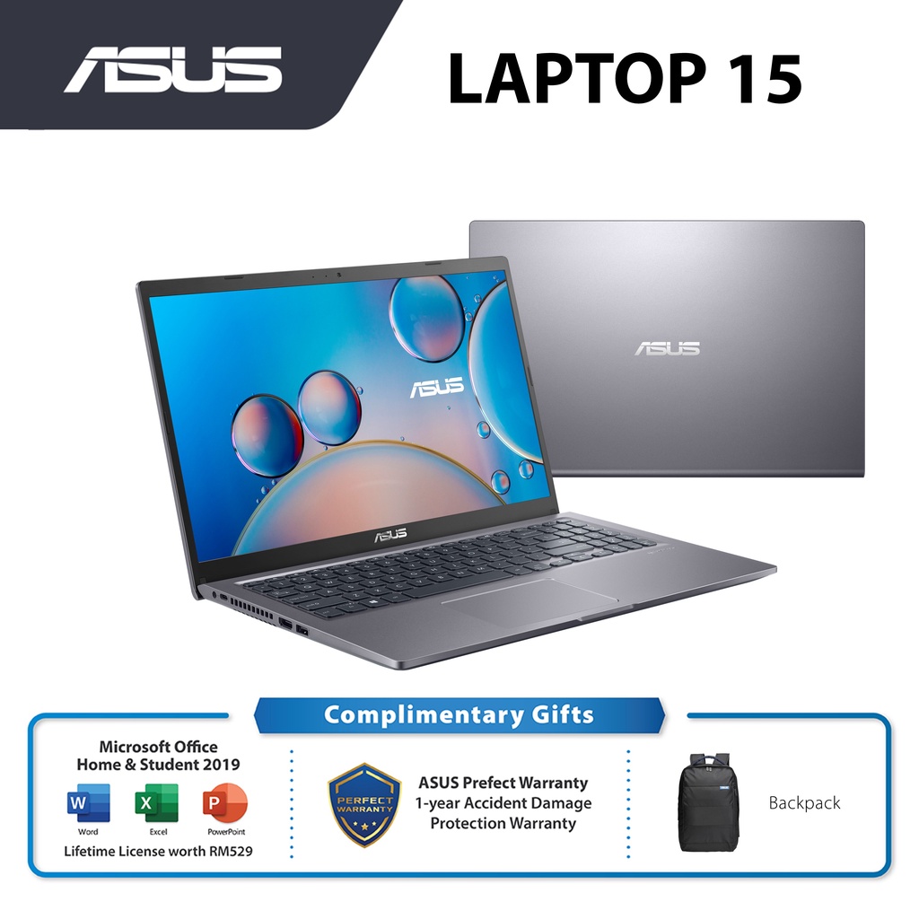 Asus Laptop 15 A516E- ABQ1842WS / ABQ1845WS / ABQ1300TS ( i5-1135G7/8GB RAM/512GB SSD/15.6"FHD/W11/OFFICE/2YRS WTY)