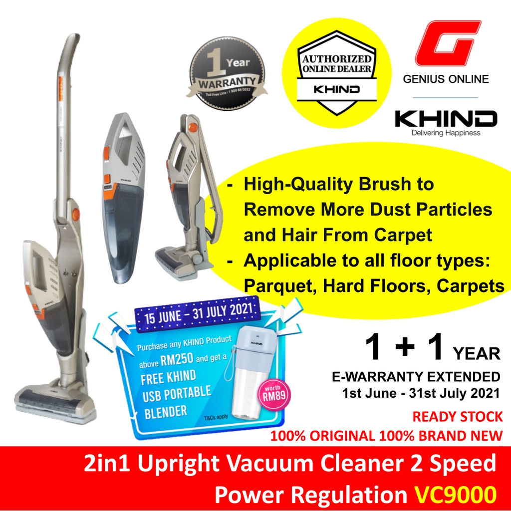 KHIND VC9000 Handy Vacuum Cordless 2IN1 UPRIGHT VACUUM CLEANER Shopee Malaysia