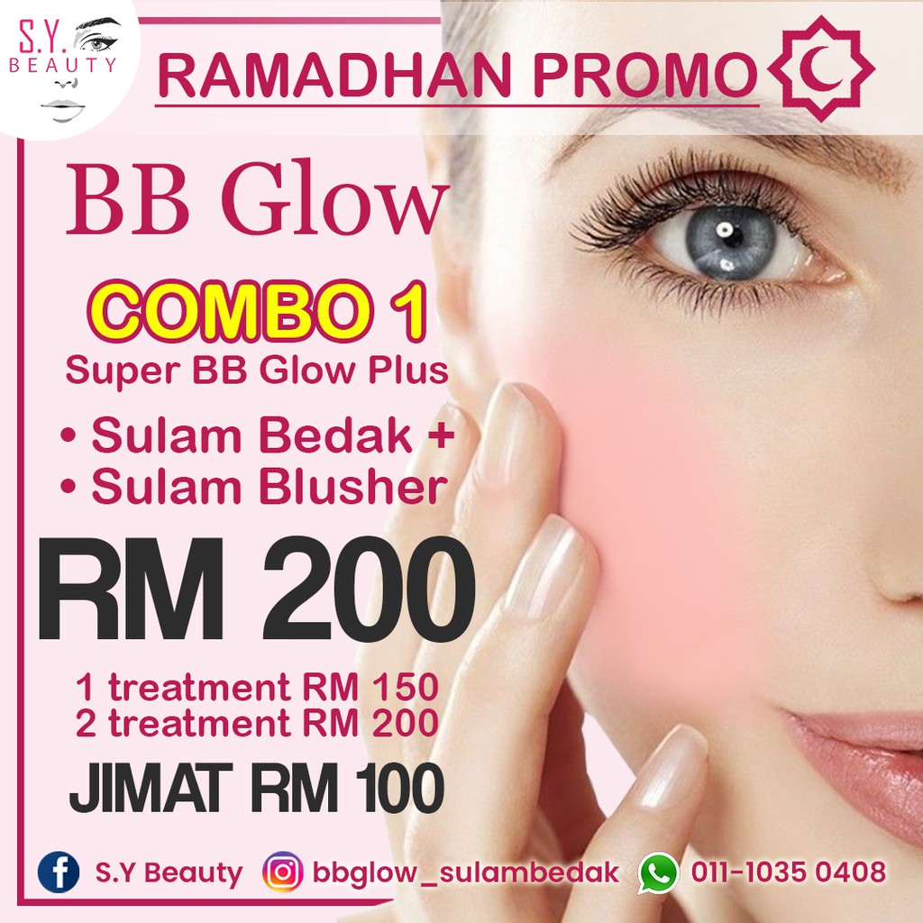 SUPER BB GLOW PLUS SULAM BEDAK BY SY PINK BEAUTY  Shopee Malaysia