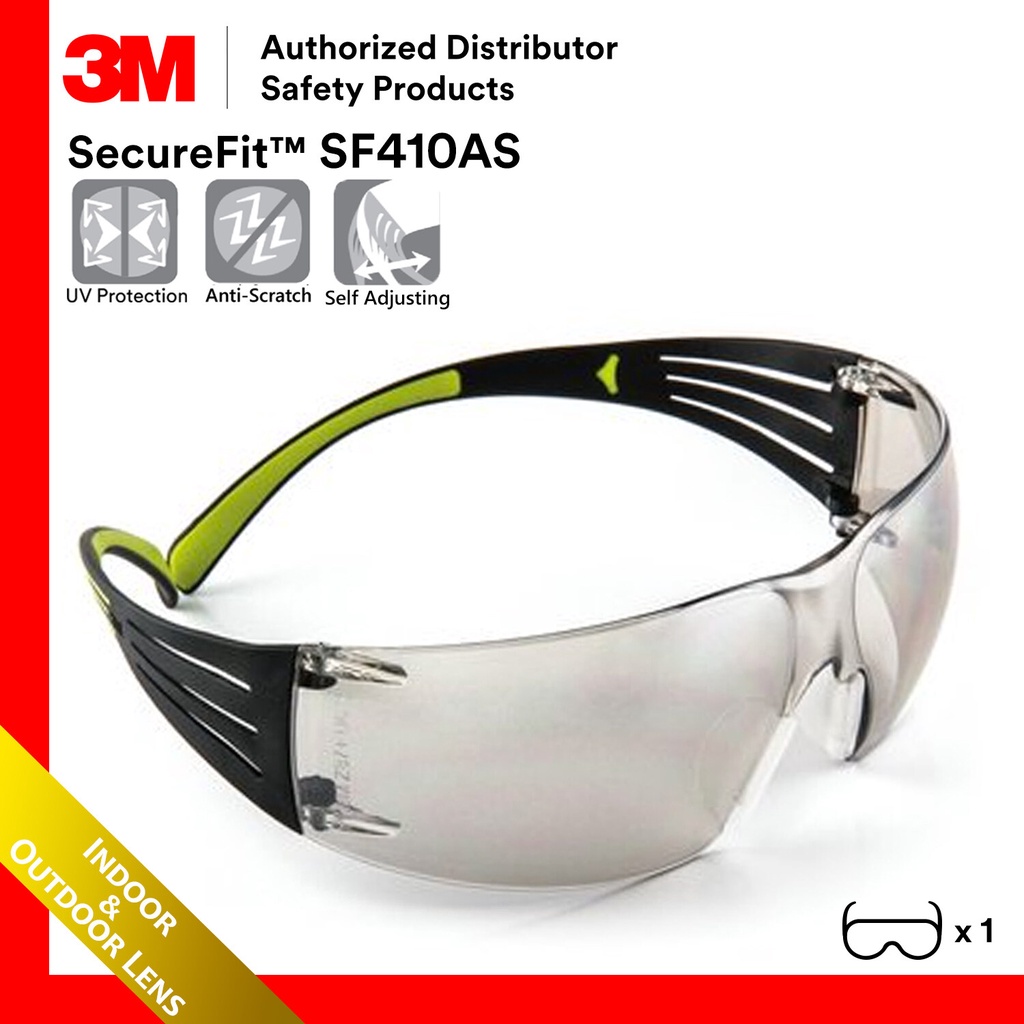 3M SF410AS SecureFit Lightest Safety Eyewear / Safety Glasses Anti