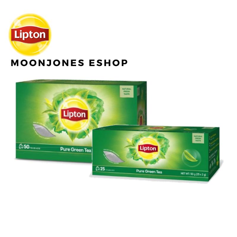 Lipton Pure Green Tea 25 Tea Bag 50 Tea Bag Shopee Malaysia