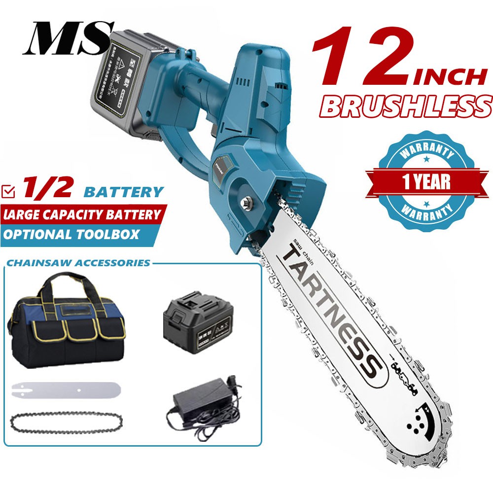 mini chainsaw battery cordless hand outdoor portable electric chain saw