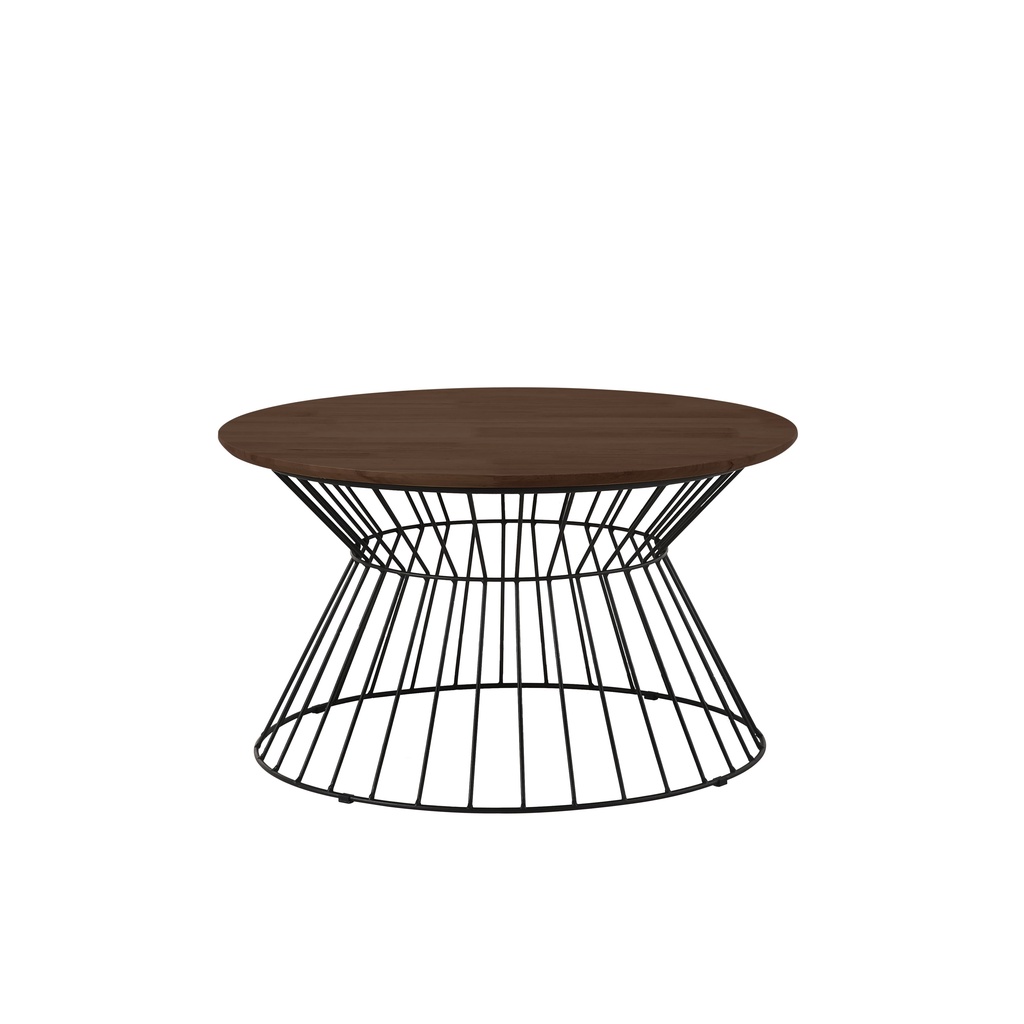 (Ready Stock) KEMY Coffee Table / Round 800mm Solid Wood Top Coffee