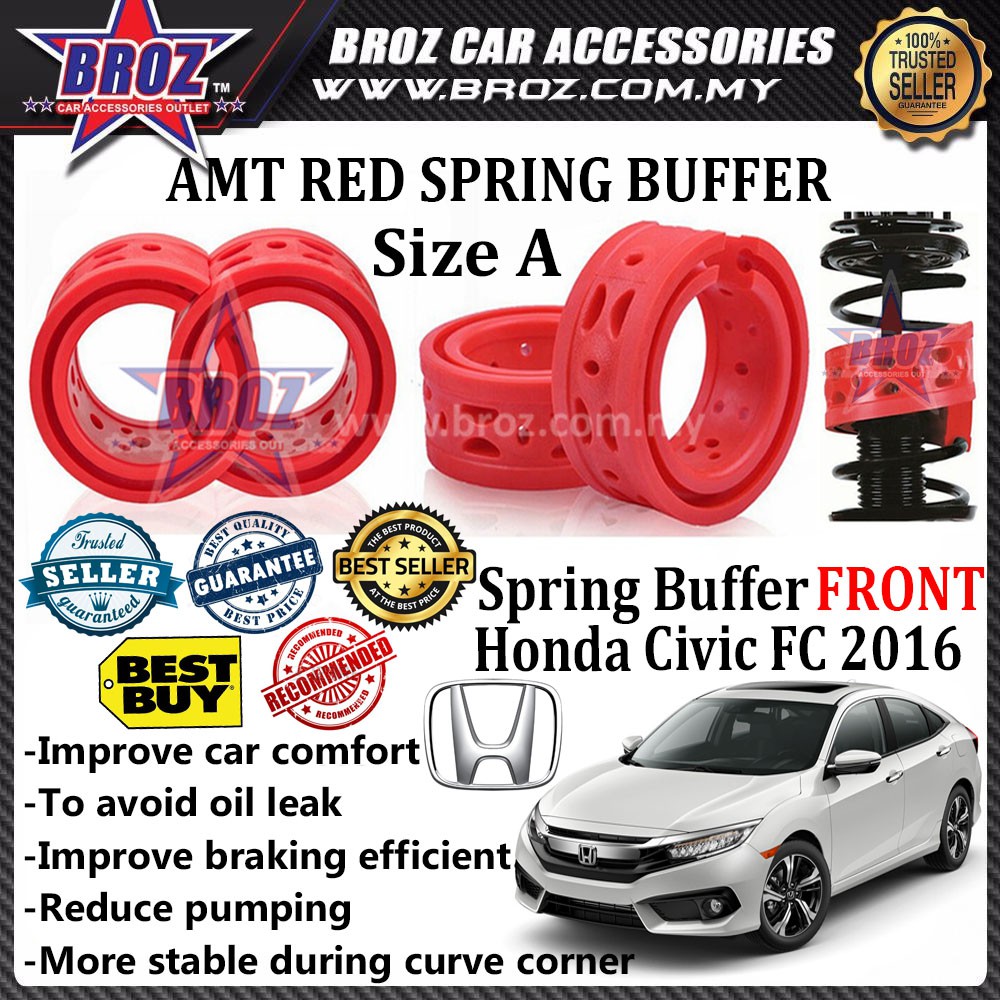 Honda Civic Fc Oem Front A Type Car Shock Absorber Spring Buffer Red Shopee Malaysia