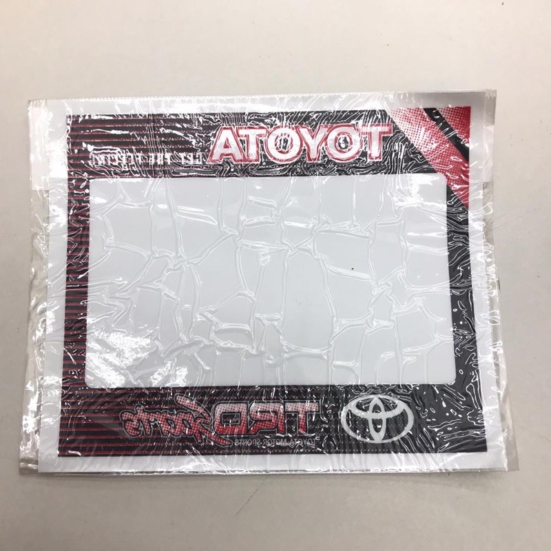 stiker cermin tampal roadtax toyota