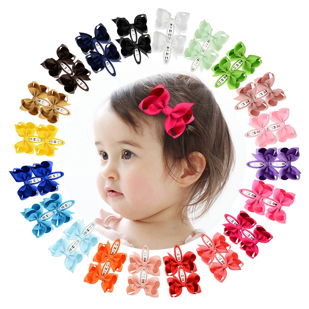 1 PCS Kids Cute Hair Bow Clips Baby Girls Grosgrain Ribbon Hairpins  Accessories | Shopee Malaysia