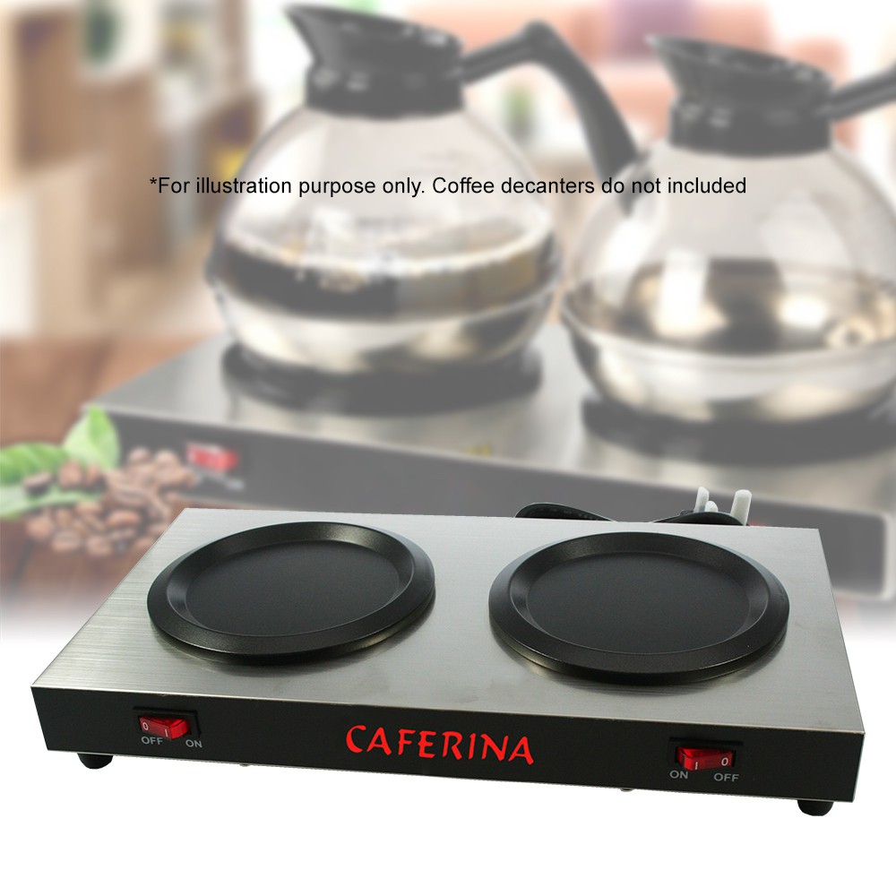 CAFERINA Coffee Warmer Dual Electric Hot Plate 176W Kitchen Appliances Model THP