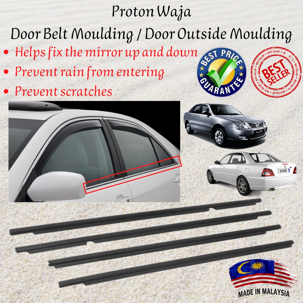 Proton Waja Door Outside Moulding / Door Belt Moulding / Glass Moulding
