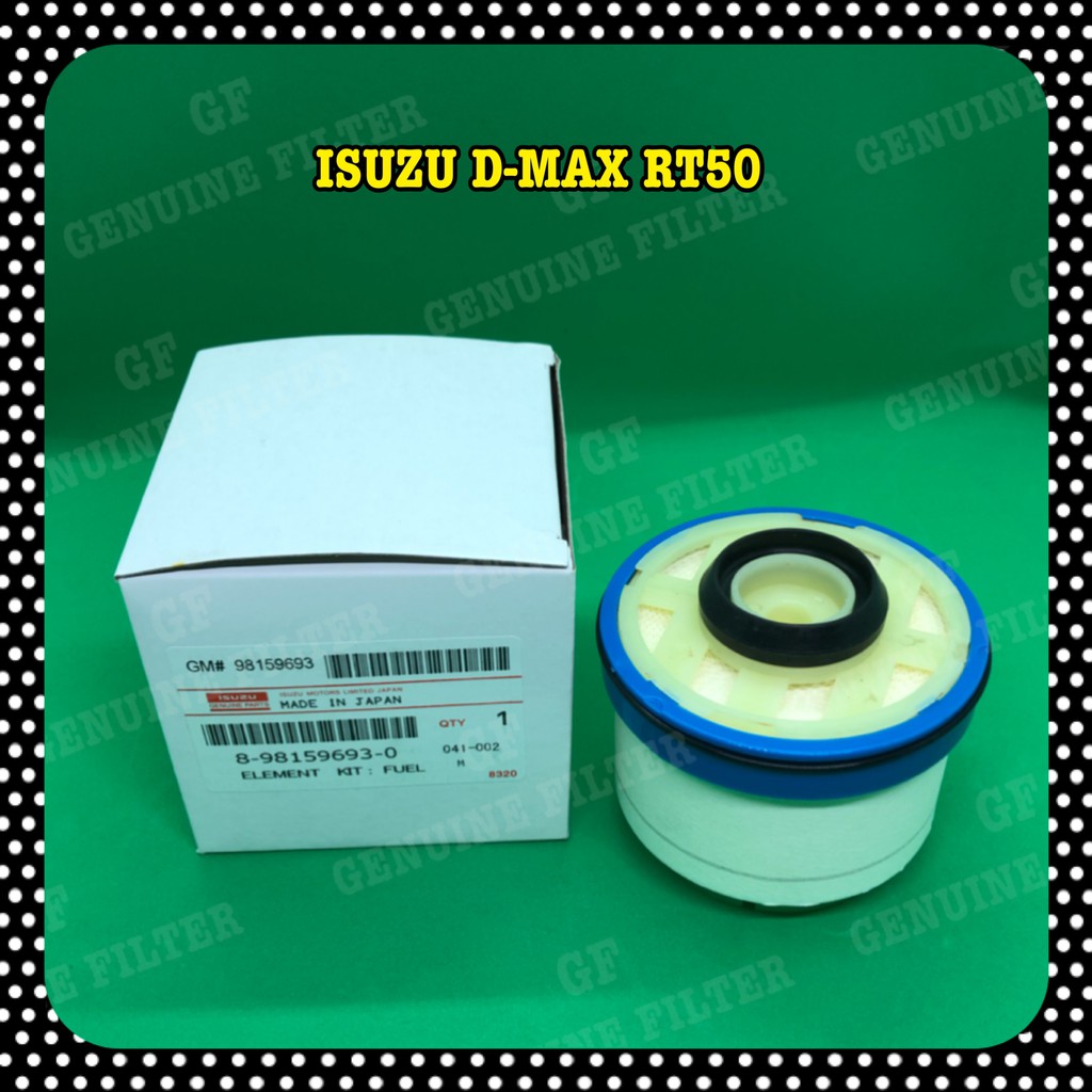 ISUZU DMAX RT50 2.5CC 3.0CC RT85 1.9 20132019 GENUINE FUEL FILTER