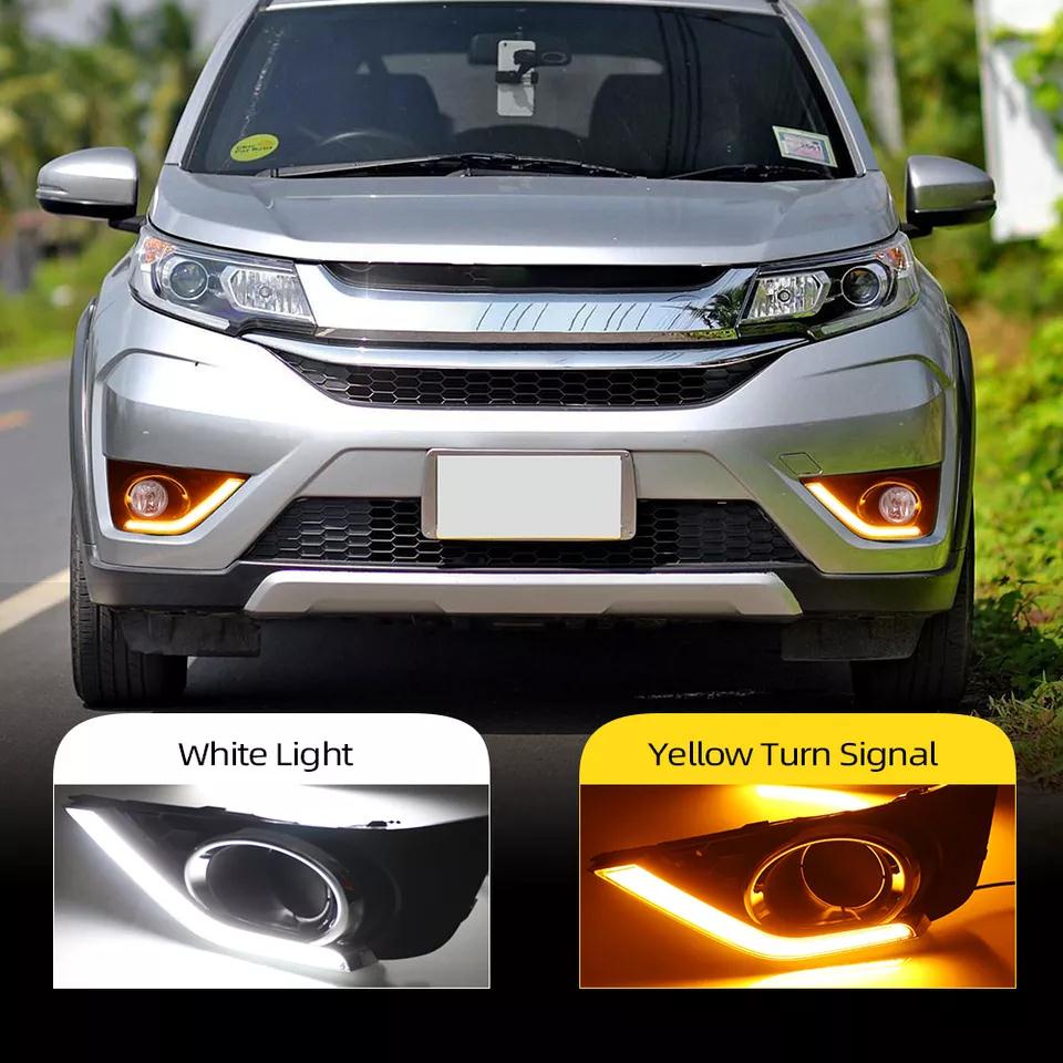 Led Daytime Running Lights Fog head Lamp cover For Honda BRV BR-V 2015 ...