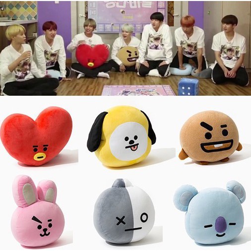 bts and their plushies