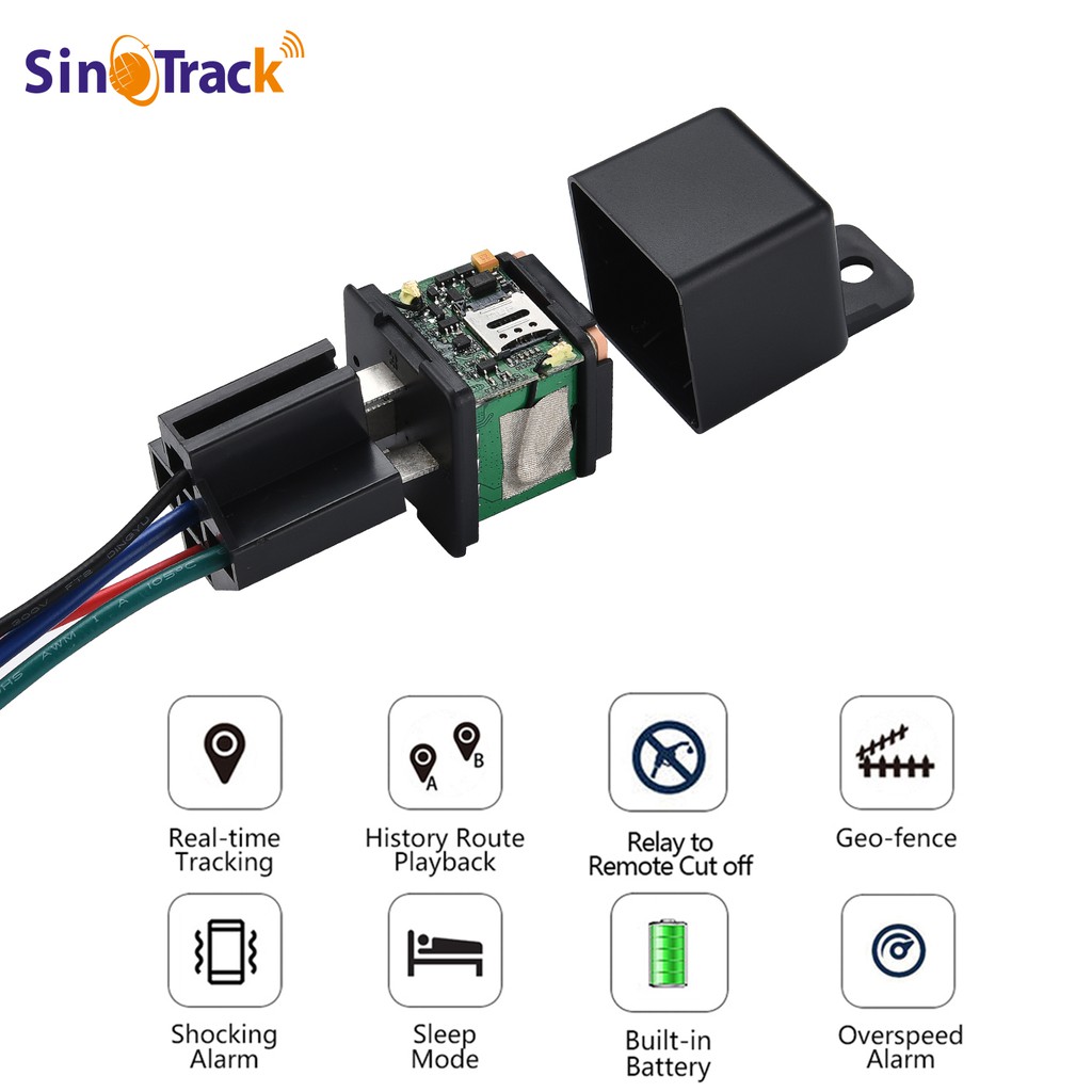 SinoTrack Car GPS Tracker ST-907 Hide design Relay Tracking Device Locator Remote Control Cut Off Oil Fuel with Free APP