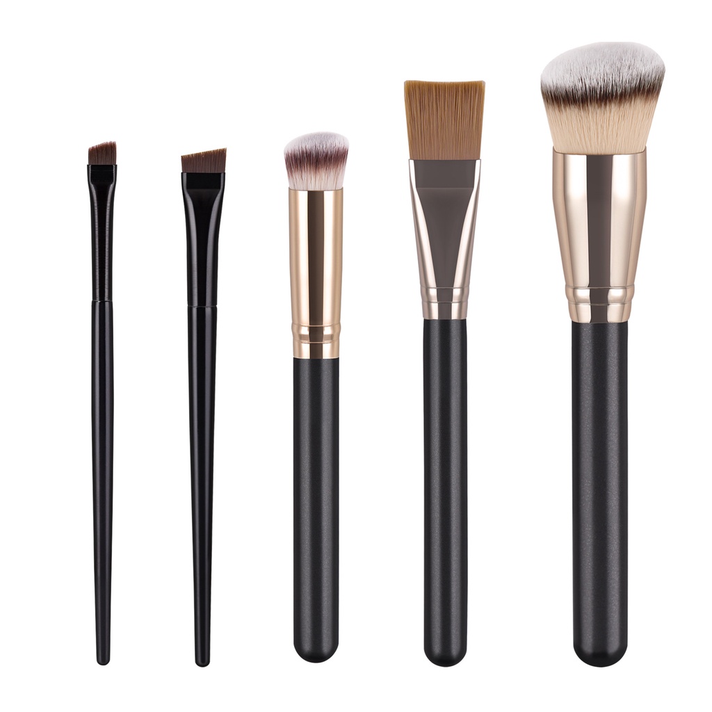 Beauty Glazed 5pcs Makeup Brushes Set Foundation Brush Complexion Brush Cream Concealer Eye Shadow Brush Make up Tool