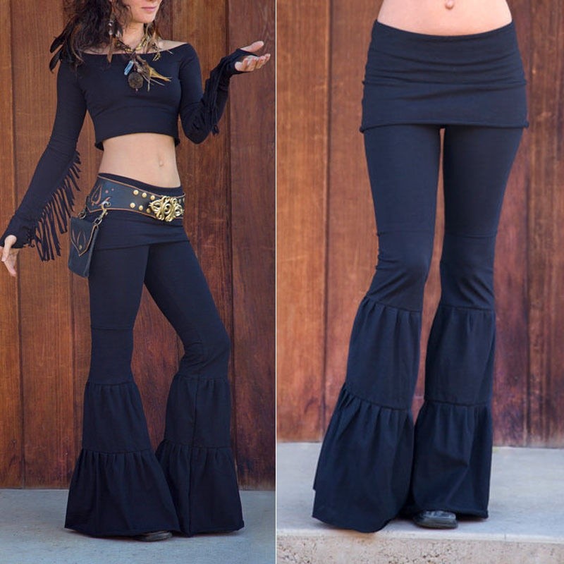 high waist stretch wide leg jeans