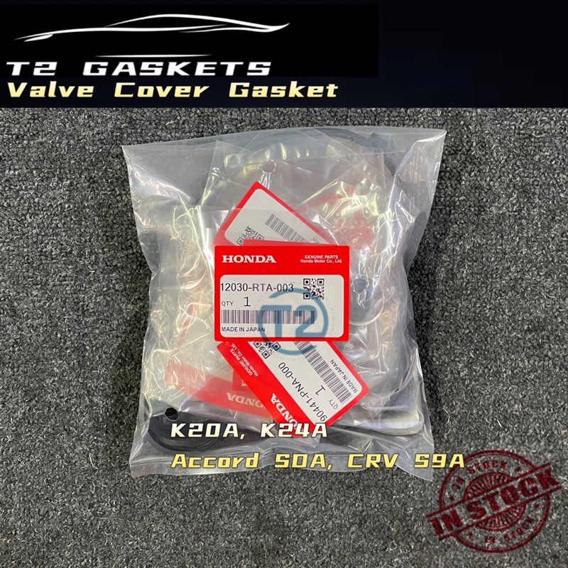 Honda Valve Cover Gasket Set K20A, K24A 12030RTA003 Accord SDA, CRV
