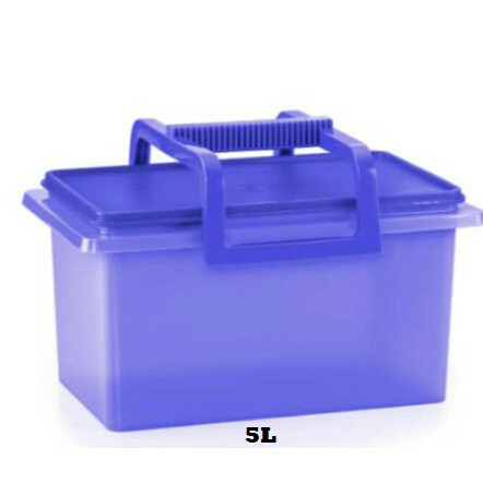 TUPPERWARE BUDDY KEEPER 5L (BLUE) / KEEP AND CARRY WITH HANDLE 10L (PURPLE)