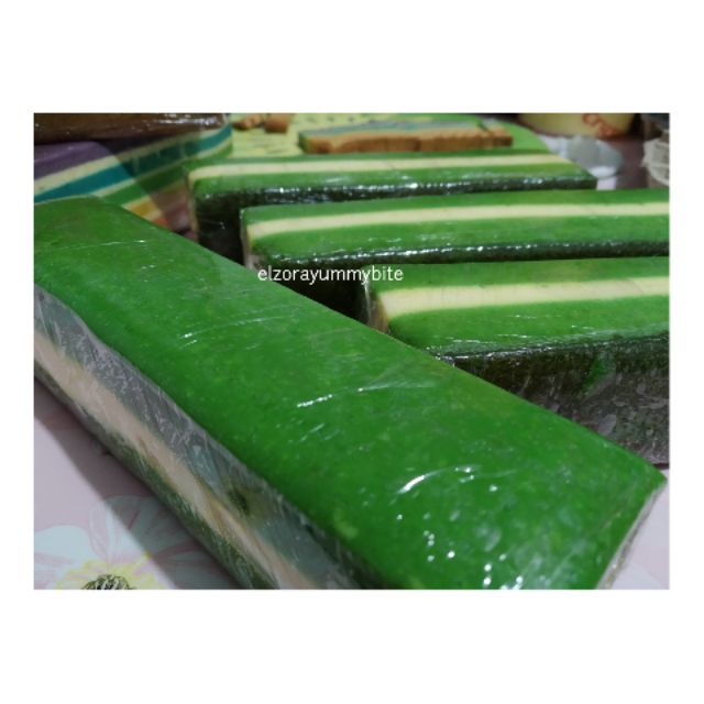 Kek lumut cheese kukus