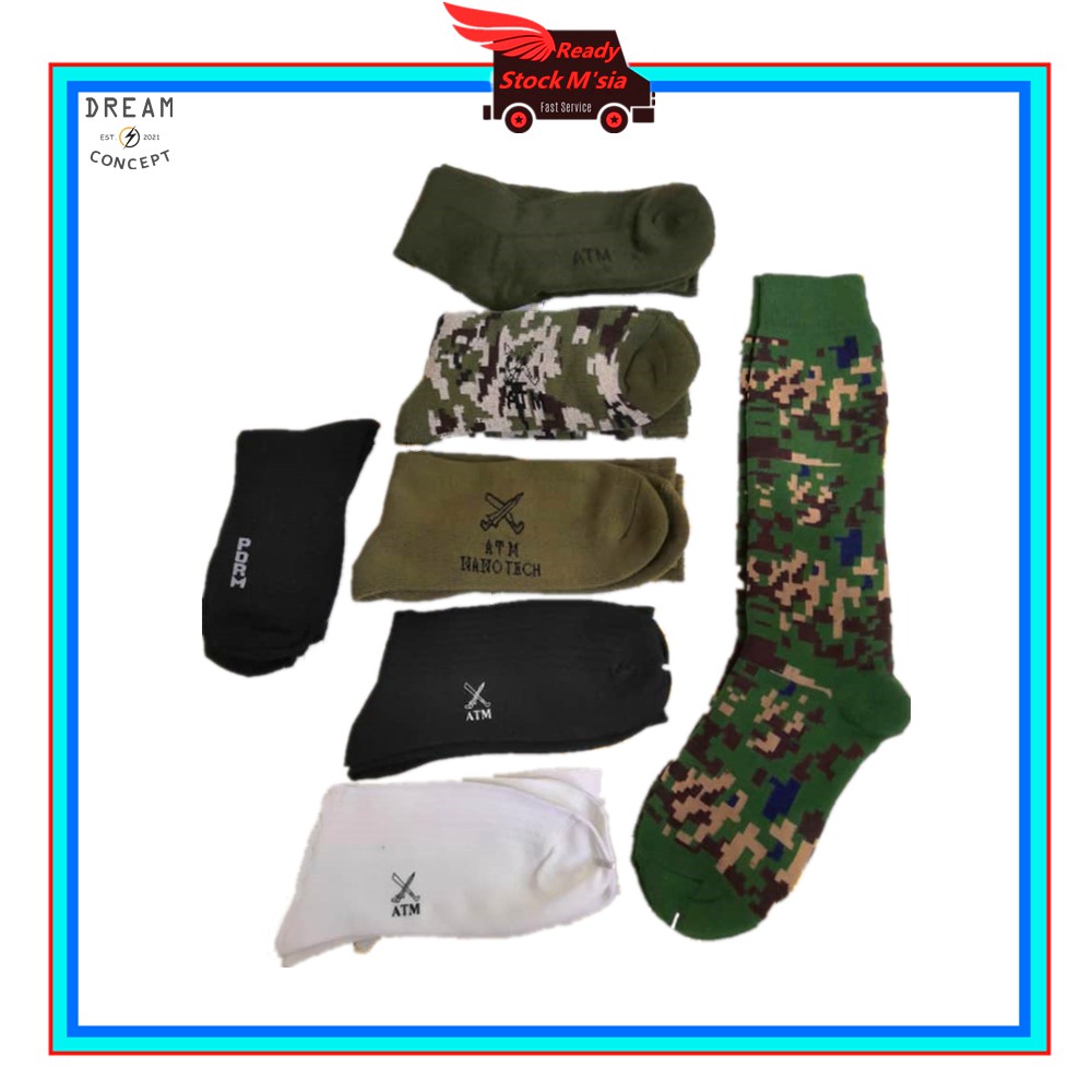 Buy Ready Stock Atm Askar Socks Stoking Nanotech Green Black White Digital Black Pdrm Seetracker Malaysia