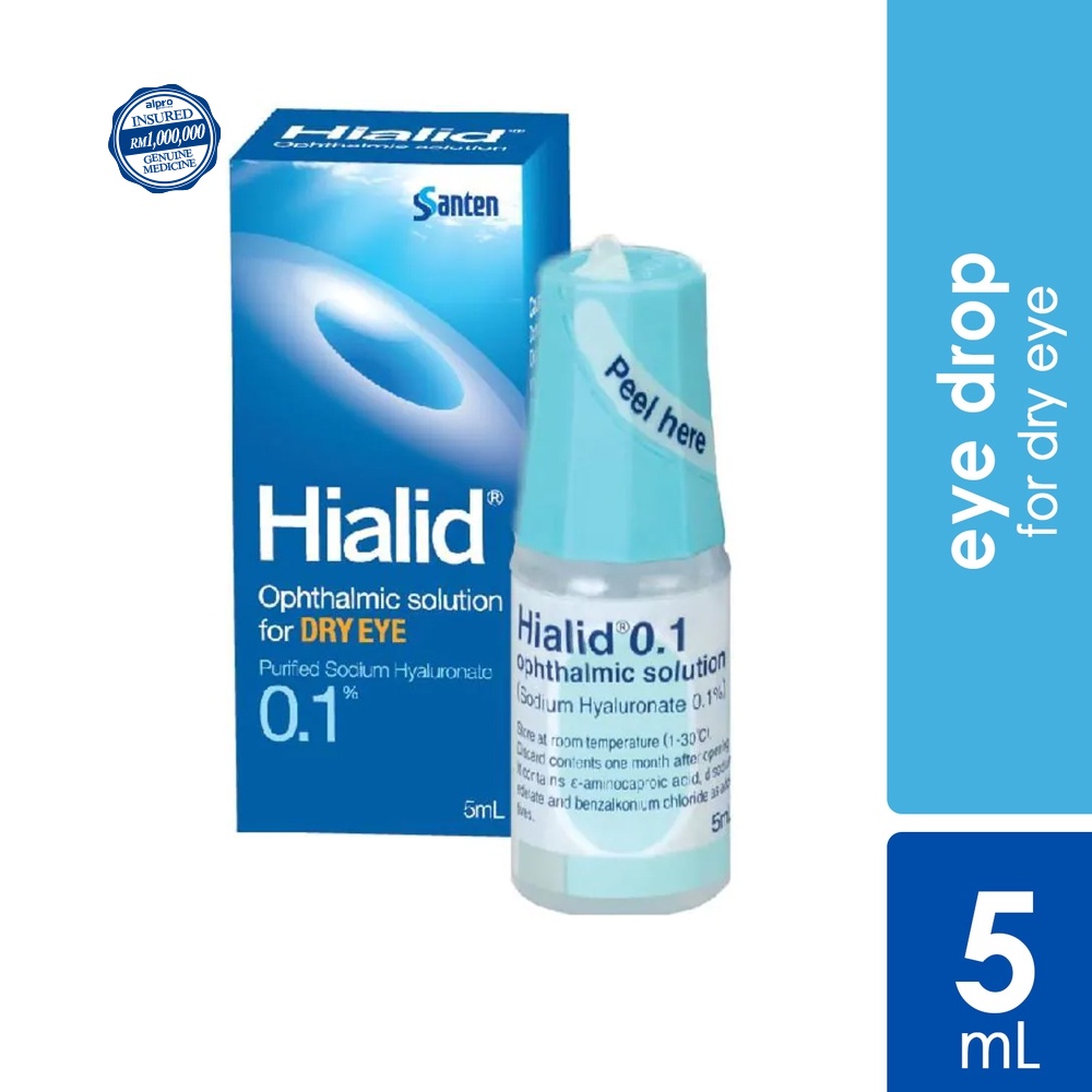 Hialid 0.1 Eye Drop Ophthalmic Solution (5ml) Shopee Malaysia