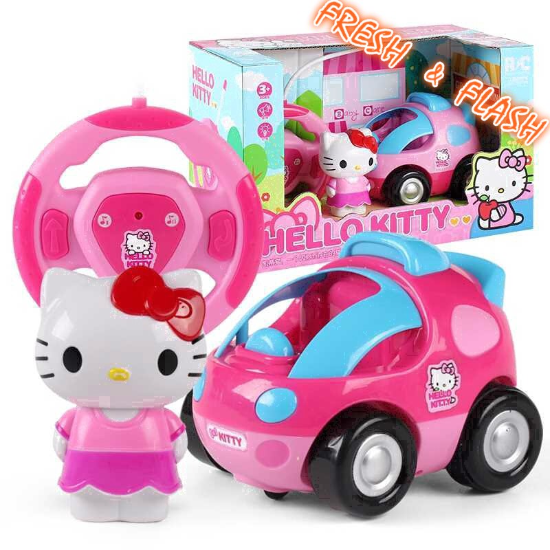 HELLO KITTY REMOTE CONTROL CAR TOYS (LIGHT+MUSIC) | Shopee Malaysia