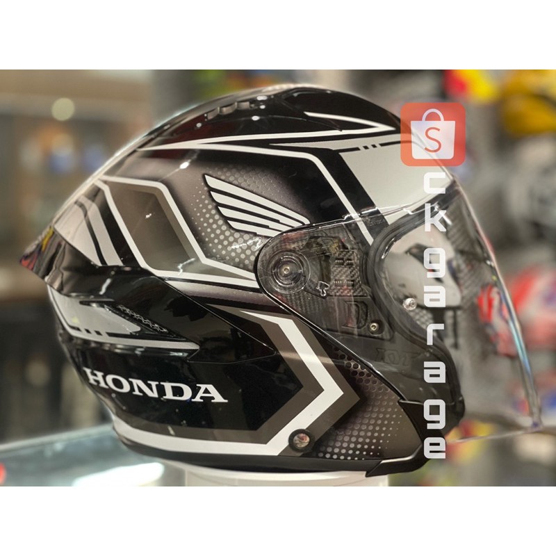 New Helmet Kyt Nfj Honda White Red Demon Latest Double Visor Original Ckgarage Ckoutlet Shopee Malaysia