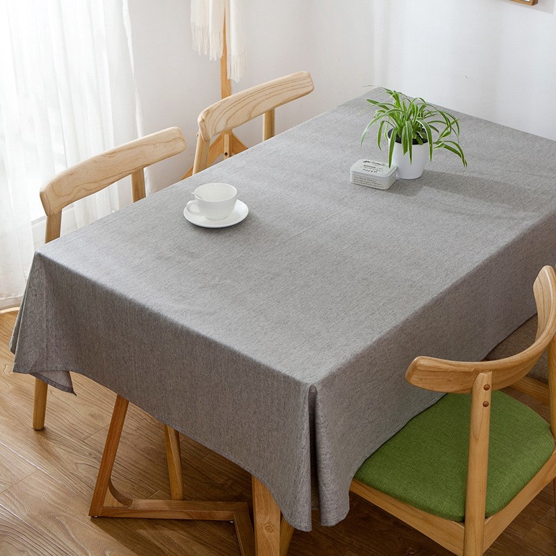 Waterproof Oilproof Linen Tablecloth Dining Kitchen Table Cover
