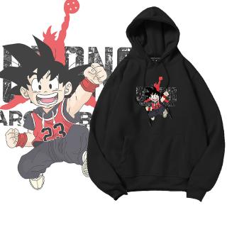 Anime Dragonball Wukong-Druck Sweatshirt Winter Warm Jacke Kapuzenpullover 