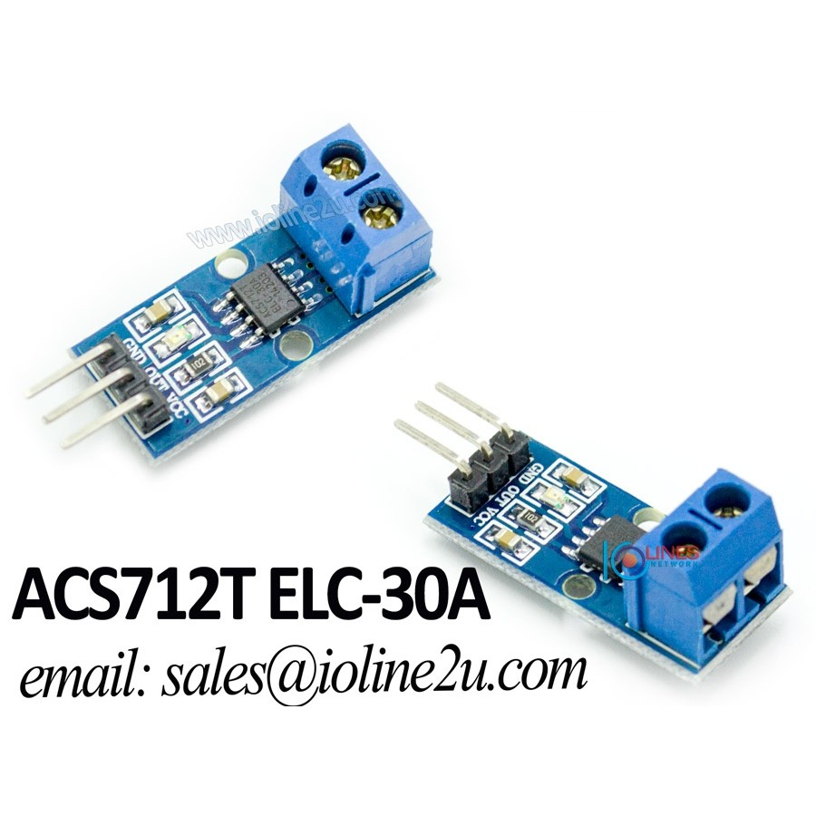 Ori ic acs712 30a 5v current sensor module arduino dc ammeter hall