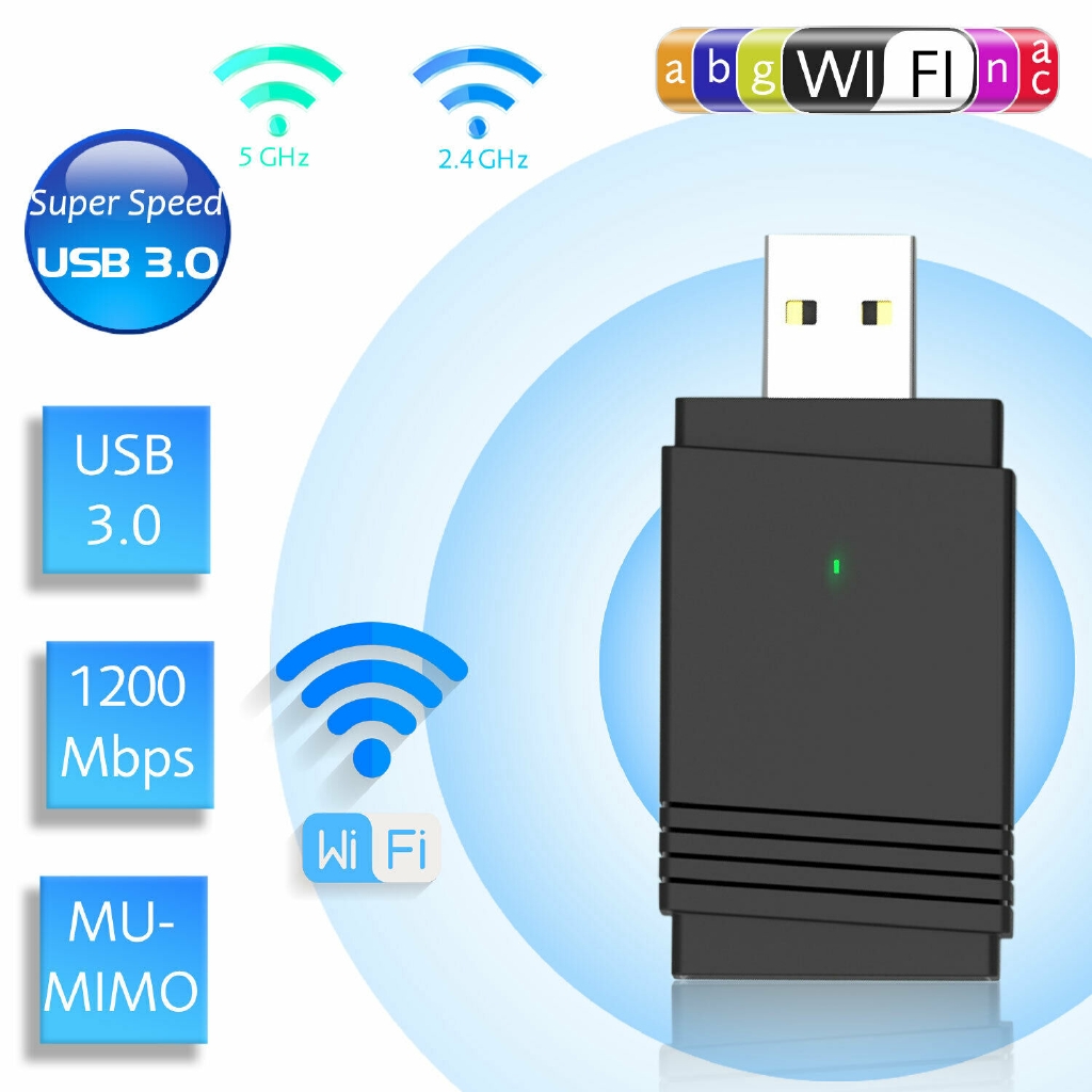 Mbps Dual Band Wireless USB WiFi Adapter G G Bluetooth Dongle Shopee Malaysia