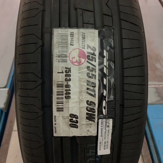 Tyre Tayar Nitto 830 215 55 17 Made In Japan Free Installation Dot 2018 Shopee Malaysia