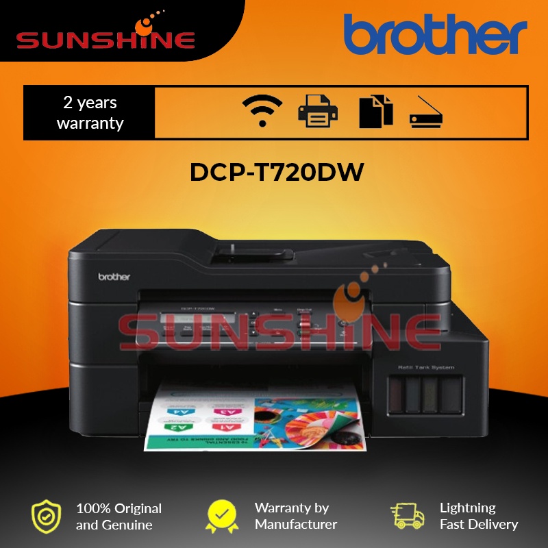 Brother DCP T720DW Refill Tank System With Print/Copy/Wireless/Scan + Duplex (T710w T510w)