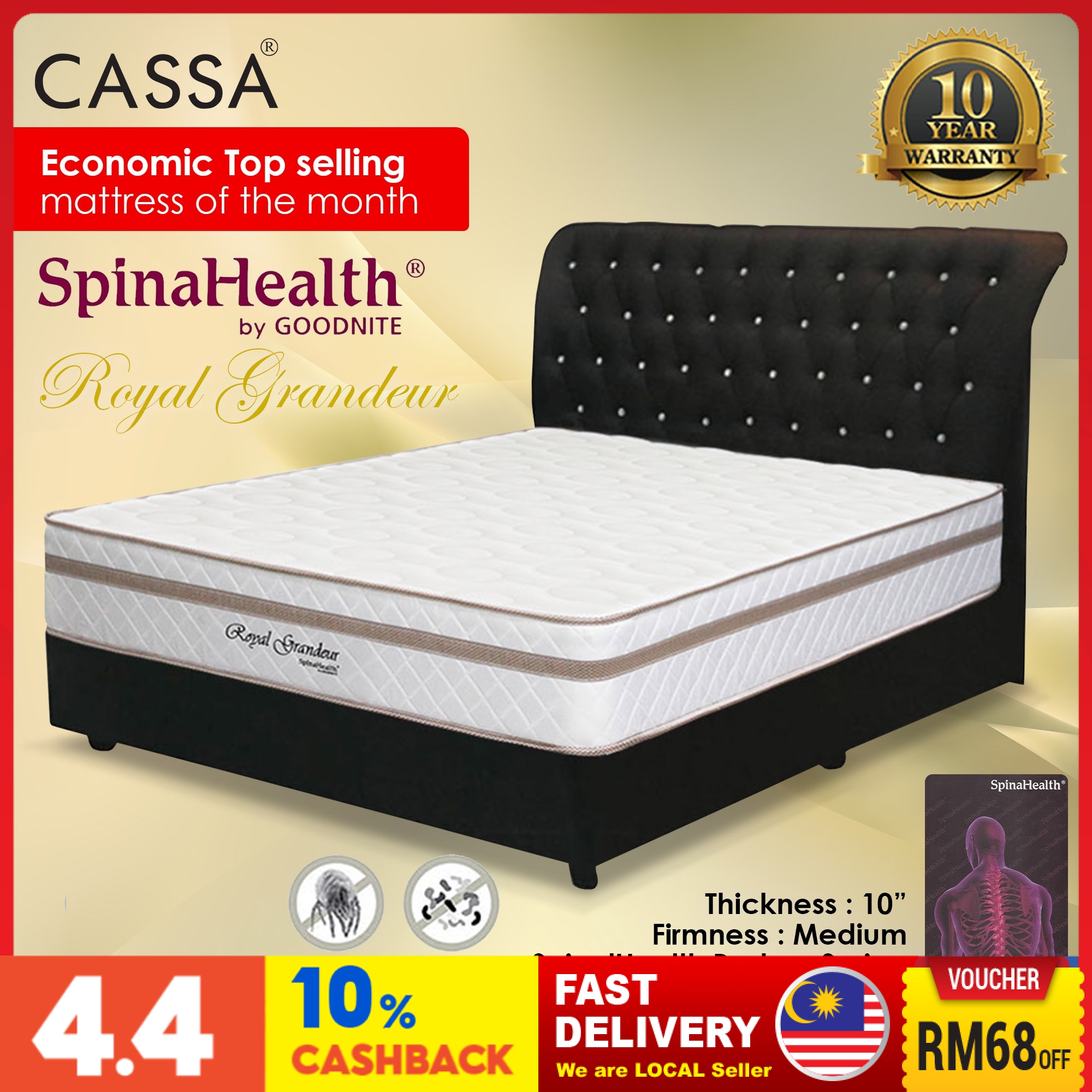 goodnite-spinahealth-5-star-hotel-premium-classical-model-royal