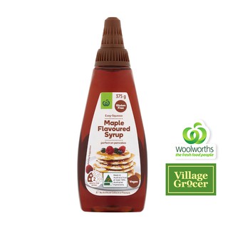 Woolworths Maple Flavoured Syrup Squeezy 375g (EXP Apr 2023)
