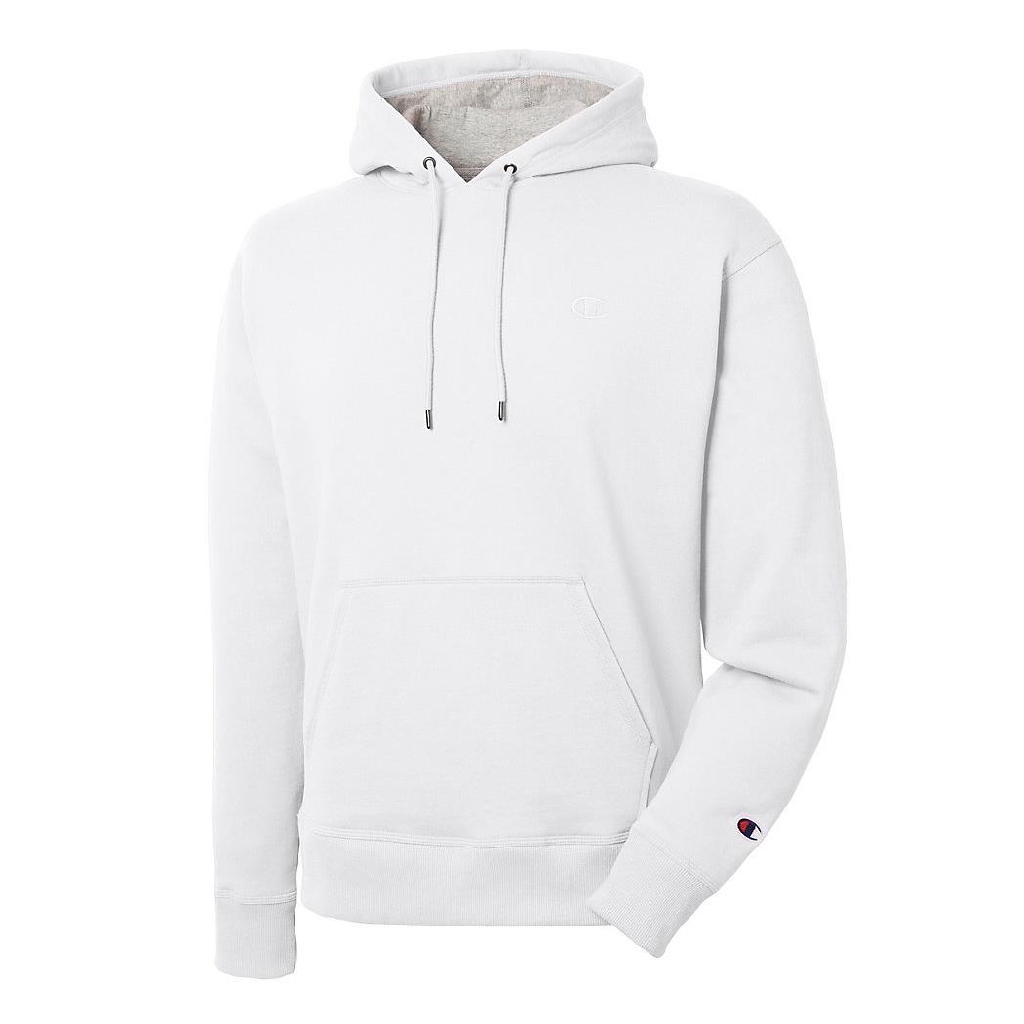 plain white champion hoodie