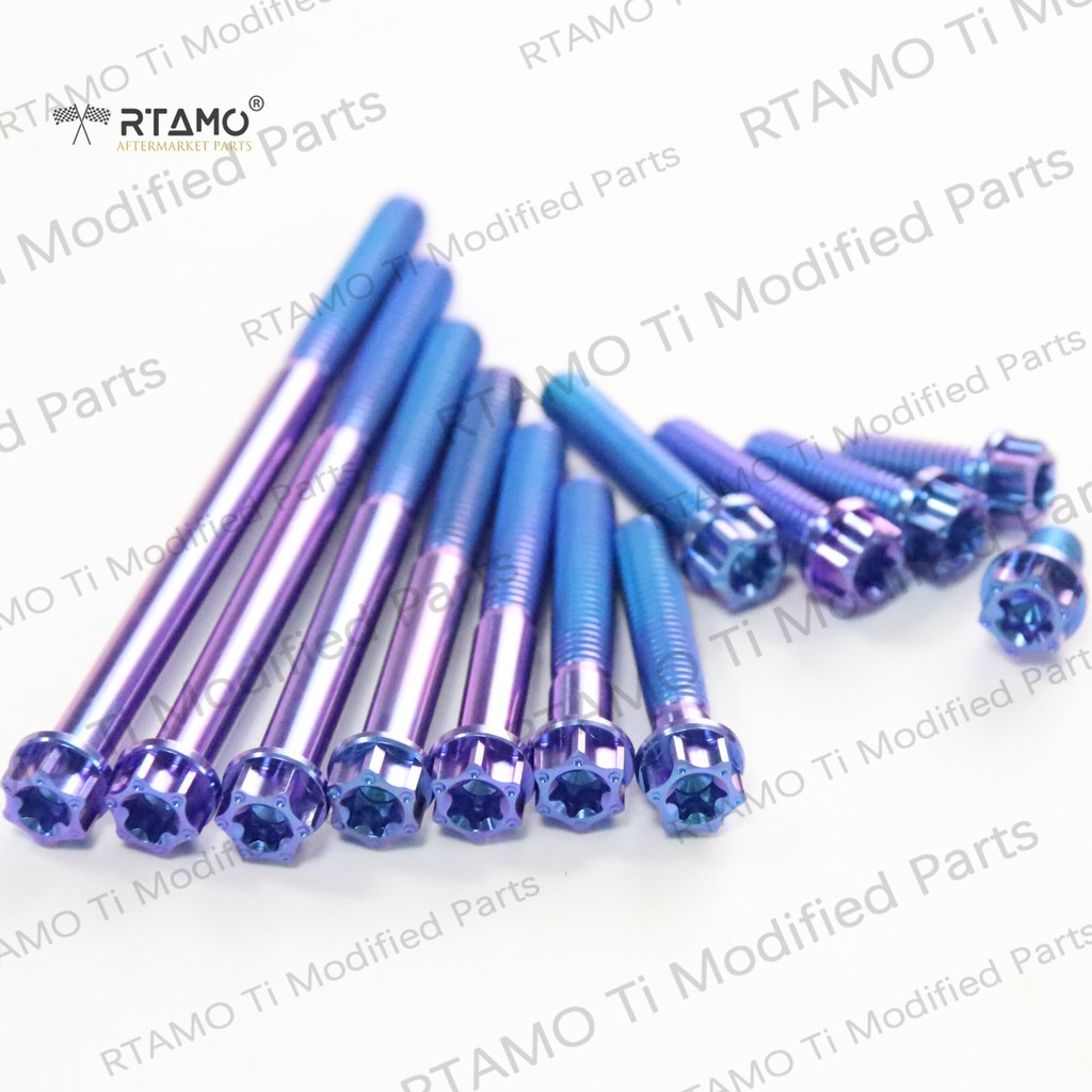 M6X15/20/25/30/40/50/60/70/80/90mm Motorcycle Titanium alloy universal