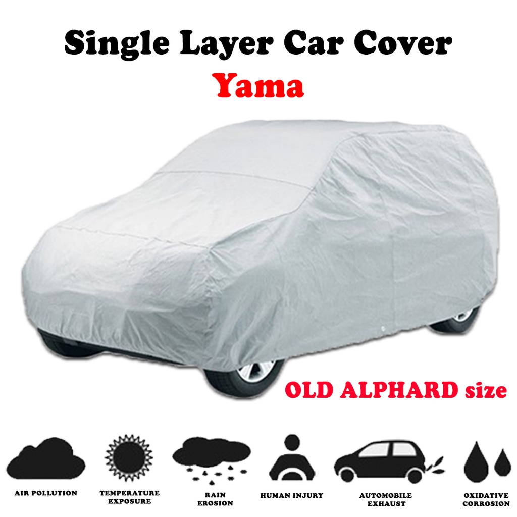 XL size 510x190x149cm Yama PEVA Car Body Cover Outdoor Rain Dust Protection