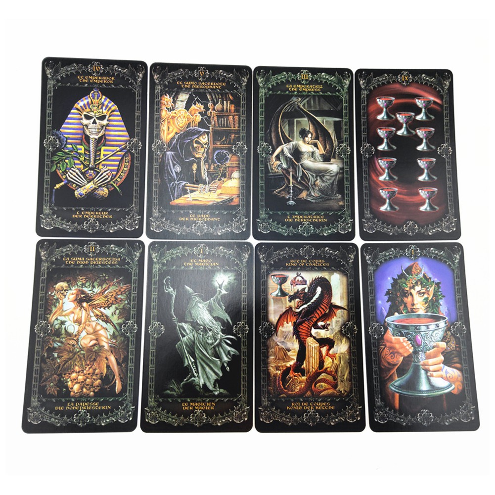 Para 78pcs Party And Household Use Tarot Cards Deck Fantasy Gothic Tarot Cards Shopee Malaysia